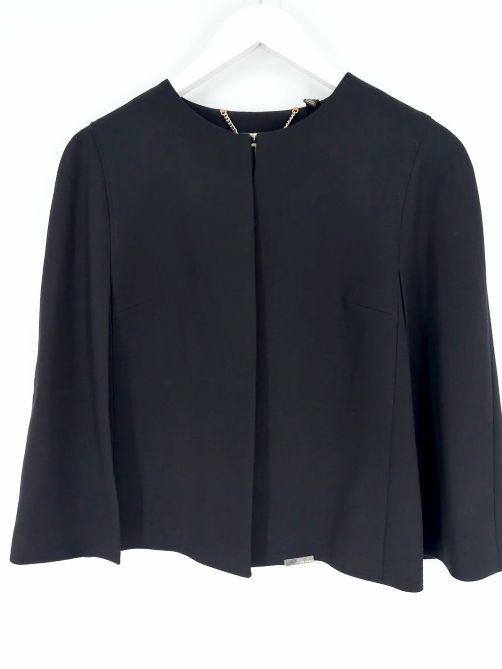 Ted Baker London Black Cropped Cape Gabrael